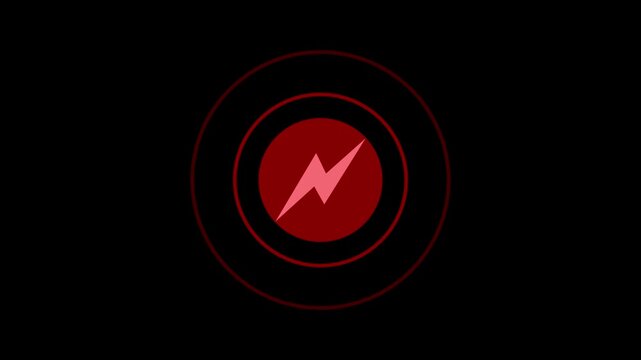 Minimalist Lightning Bolt Logo Design Wave Signal Animation