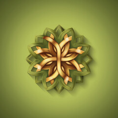 Clean vector-style illustration of a Celtic knot design  