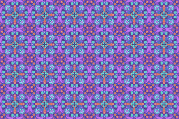 対象柄のシームレスモザイク模様 5-13