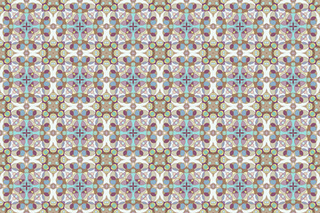 対象柄のシームレスモザイク模様 5-52