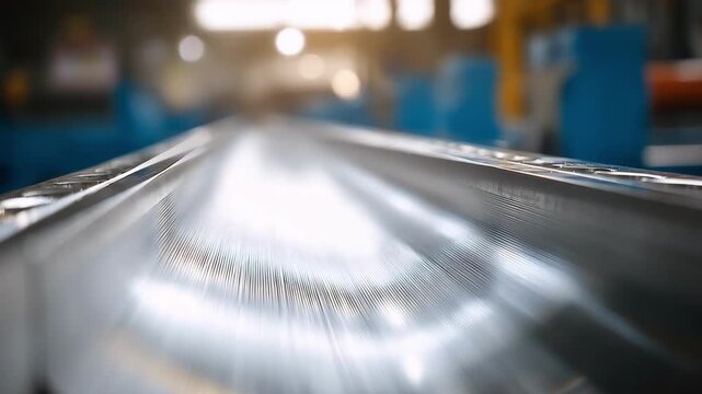 Medium shot of bonded roll forming technique fusing dissimilar materials into unified profiles showing seamless joining and smooth surface finish.