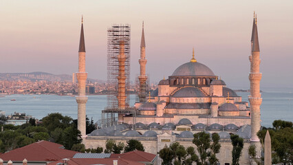 Obraz premium istanbul bosphorus sunset view turkiye