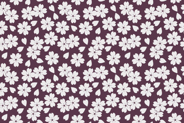 桜文様 シームレス 5-15