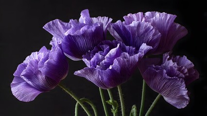 purple lilies, purple flowers,