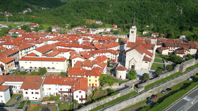 The ancient fortress city of Venzone, Friuli