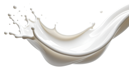 Creamy Cascade: A dynamic display of fluid artistry. This image captures the essence of pure refreshment and purity