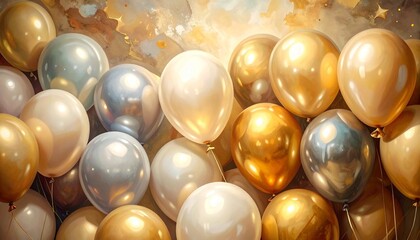 Pastel Balloon Cluster Symbolizing Celebration and Editorial Styling for Festive Decor and Soft Joy