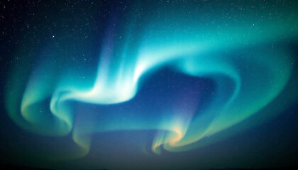 Aurora Borealis. Northern lights. Night sky glow in northern latitudes