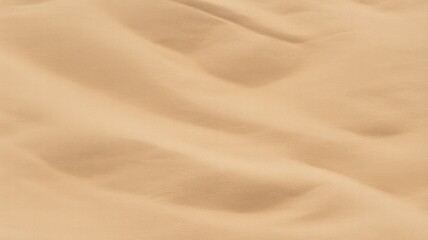A close-up view of smooth sand dunes with gentle waves