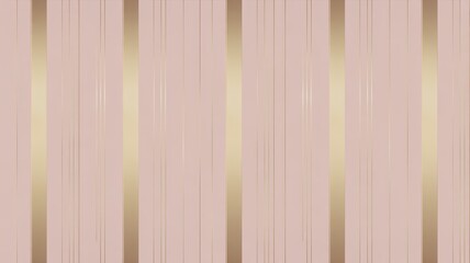 A beautiful pink and gold striped wallpaper design with metallic accents