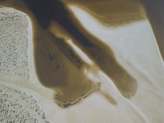 Aerial View The Estuary Dark