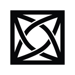 Thick Square Endless Knot Icon