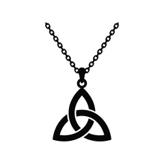 Vertical Triquetra Pendant Icon