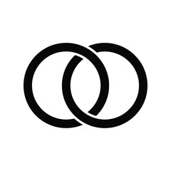 Interlaced Ring Knot Symbol Icon