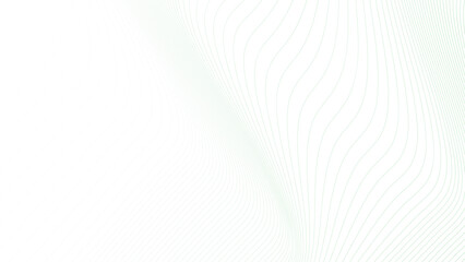 Minimalist Green Vector Waves Background 