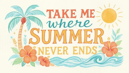 Naklejka premium Illustration with text 