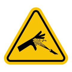 Skin Puncture Pressurized Water Jet Symbol Sign, Vector Illustration, Isolate On White Background Label 