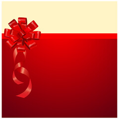 background gift with a red bow