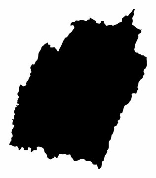 Manipur silhouette map