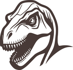 T rex simple art draw animal