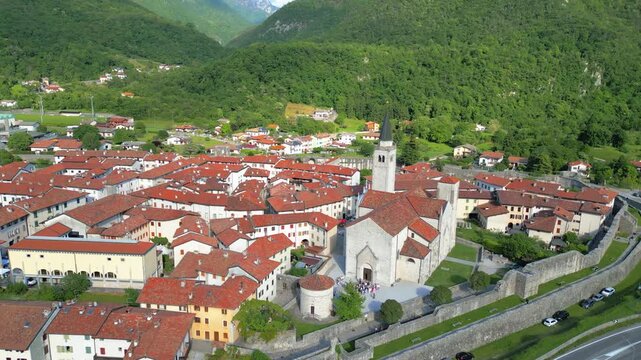 The ancient fortress city of Venzone, Friuli