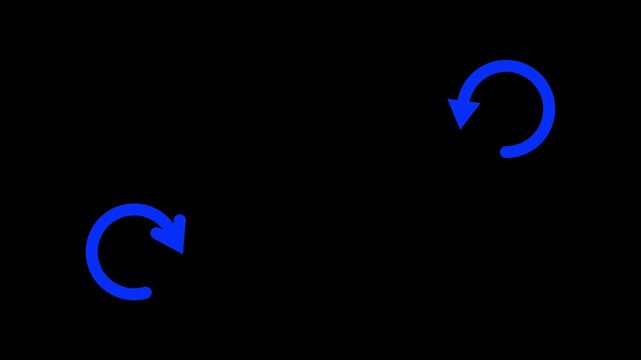 Collection of six blue digital user profile, location pin, message, arrow and lock icons on a black background