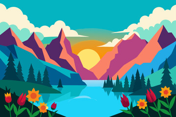 Vibrant Sunrise Over Lago di Sorapis with Turquoise Waters