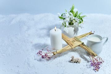 Imbolc winter ritual celebrating brigid and awakening spring
