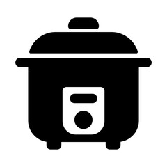 炊飯器・圧力鍋のシルエットアイコン素材