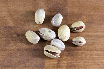 Pistachio nut, salted, nuts for food.