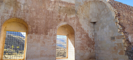Ishak Pasha Palace, Dogubeyazit. Architectural details, close-up, interiors.