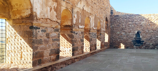 Ishak Pasha Palace, Dogubeyazit. Architectural details, close-up, interiors.