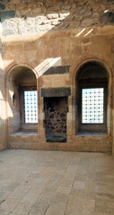 Ishak Pasha Palace, Dogubeyazit. Architectural details, close-up, interiors.