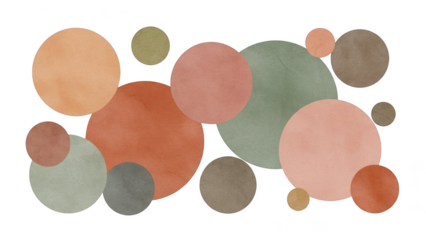 Abstract circle composition