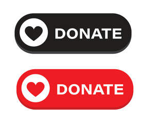 Donation Icon: A striking visual representation of charitable giving, featuring a heart symbol alongside the word DONATE to encourage generosity and support. 