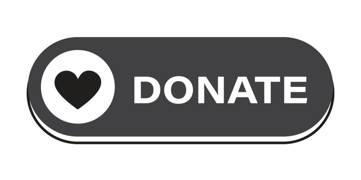 Call to Action: Donate Button: A simple, sleek, and elegant button design. The button shows a heart symbol that perfectly conveys a message of generosity. 