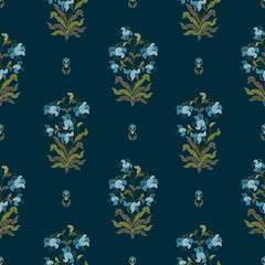 Vector Hand drawn colourful geometric flowers Motifs African boho paisley, seamless patterns with floral for fabric Ethnic Indian Pattern, textiles, clothing, wrapping paper, backdrop, banner.
