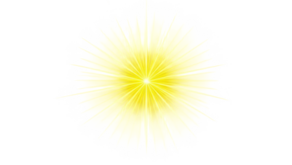 Bright radiant sunburst