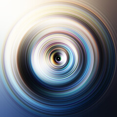 Colorful radial motion effect. Abstract rounded background. Color curves and sphere. Multi color gradient rings and circles wallpaper. Colored texture backdrop and banner.