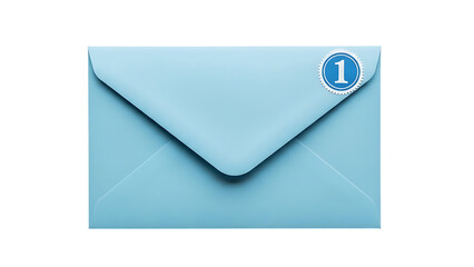 Blue Envelope with New Message Notification Icon