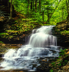 Ricketts Glen State Park, Pennsylvania state park,waterfall © John Anderson