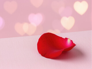 A photo composed with roses in a realistic and modern style, designed for Valentine's Day.