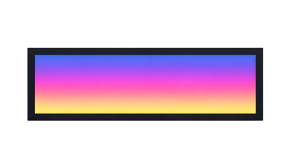 Vibrant Gradient Rectangle Bar with Modern Color Transition