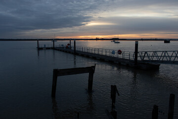 Fototapeta premium The ferry landing at Burnham-on-Crouch in Essex, UK
