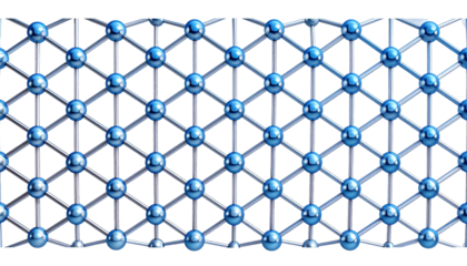 Innovative Networked Crystal Lattice Pattern Transparent PNG AI Generated Synergy Overlay