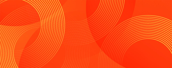 Abstract orange background with concentric circles, perfect for graphic design, web design, backgrounds, presentations, and digital art projects.