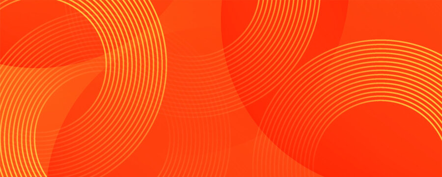 Abstract orange background with concentric circles, perfect for graphic design, web design, backgrounds, presentations, and digital art projects.