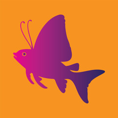 hf m isolated on white background