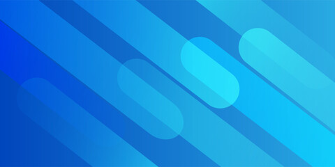 Abstract blue background with diagonal lines. Dynamic shapes composition. Vector illustration