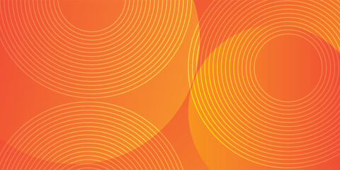 Abstract minimal background with orange color. Dynamic shapes composition. Eps10 vector